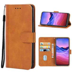 Leather Phone Case For ZTE Blade V2020 Vita(Brown)