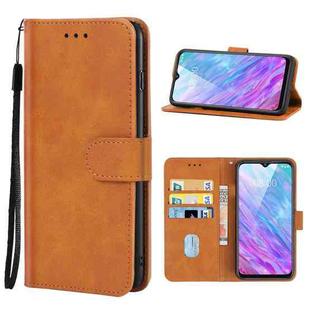 Leather Phone Case For ZTE Blade V20 Smart(Brown)