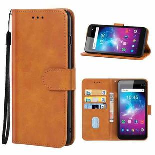 Leather Phone Case For ZTE Blade L8(Brown)