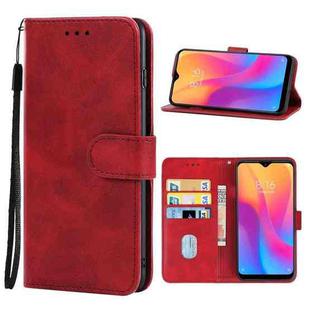 Leather Phone Case For Xiaomi Redmi 9AT(Red)
