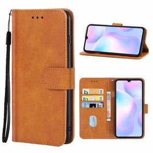 Leather Phone Case For Xiaomi Redmi 9i(Brown)