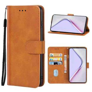 Leather Phone Case For Xiaomi Redmi K30 Pro Zoom(Brown)