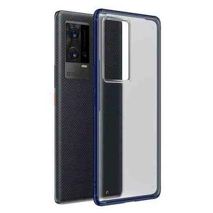 For vivo iQOO 8 Pro Four-corner Shockproof TPU + PC Phone Case(Blue)