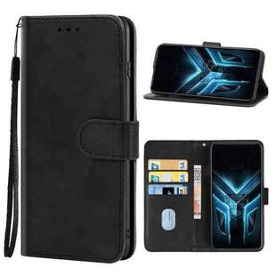 Leather Phone Case For Asus ROG Phone 3 Strix(Black)