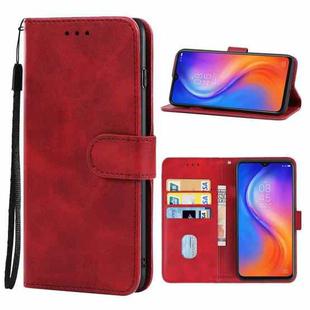 Leather Phone Case For Tecno Spark 5 Air(Red)