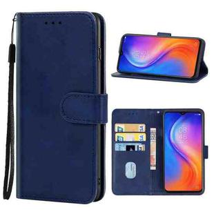 Leather Phone Case For Tecno Spark 5 Air(Blue)