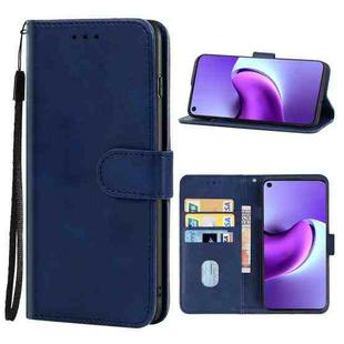 Leather Phone Case For Tecno Spark 7 Pro(Blue)