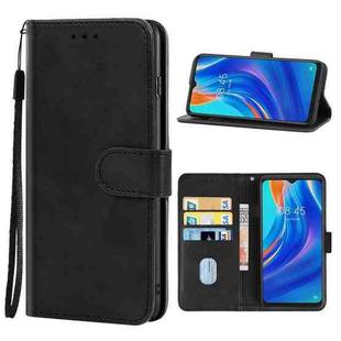 Leather Phone Case For Tecno Spark 7P(Black)