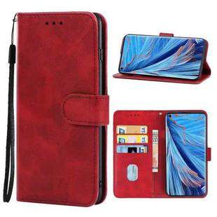 For OPPO Find X2 Leather Phone Case(Red)