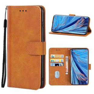 For OPPO Find X2 Leather Phone Case(Brown)
