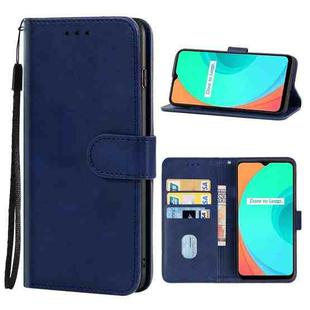 For OPPO Realme C11 2021 Leather Phone Case(Blue)