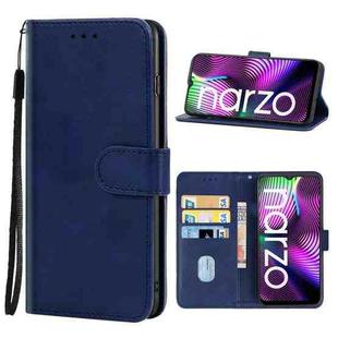 For OPPO Realme Narzo 20 Leather Phone Case(Blue)
