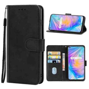 For OPPO Realme Q2 Leather Phone Case(Black)