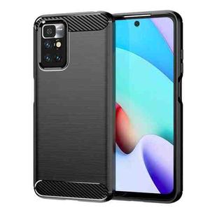 For Xiaomi Redmi Note 11 Brushed Texture Carbon Fiber TPU Phone Case(Black)