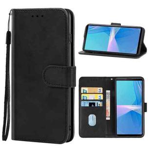 Leather Phone Case For Sony Xperia 10 III Lite(Black)