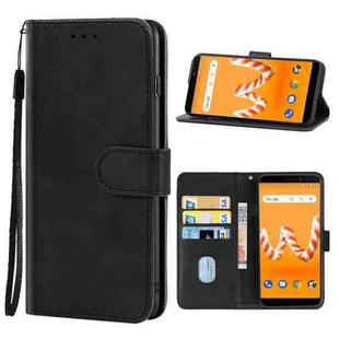 Leather Phone Case For Wiko Sunny3 Plus(Black)
