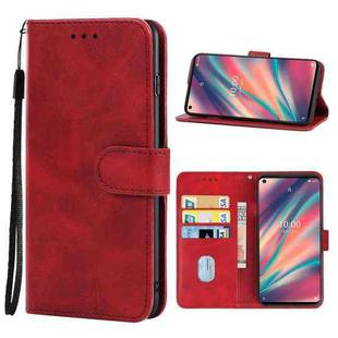 Leather Phone Case For Wiko View 5(Red)