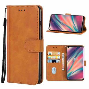 Leather Phone Case For Wiko View 5(Brown)