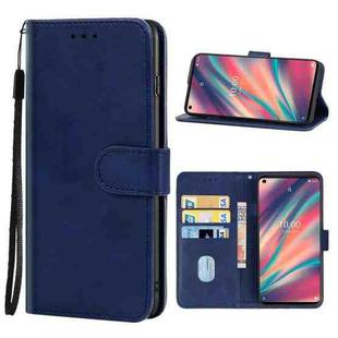 Leather Phone Case For Wiko View 5(Blue)