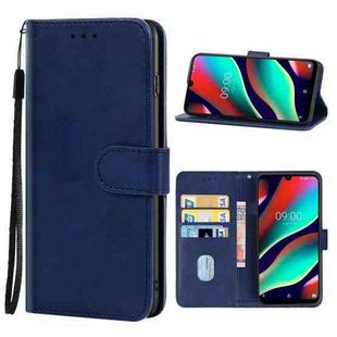 Leather Phone Case For Wiko View3 Pro(Blue)