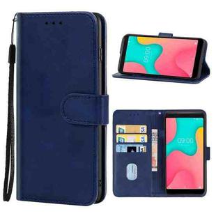 Leather Phone Case For Wiko Y60(Blue)