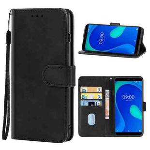 Leather Phone Case For Wiko Y80(Black)
