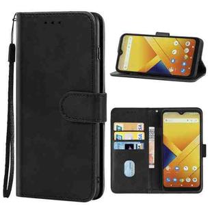 Leather Phone Case For Wiko Y81(Black)