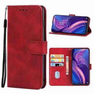 Leather Phone Case For TCL Plex(Red)