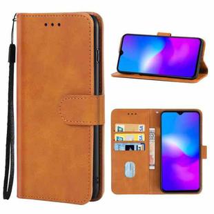 Leather Phone Case For Blackview A60 Pro(Brown)