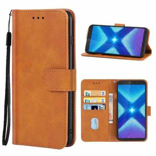 Leather Phone Case For Blackview BV5500 Pro(Brown)