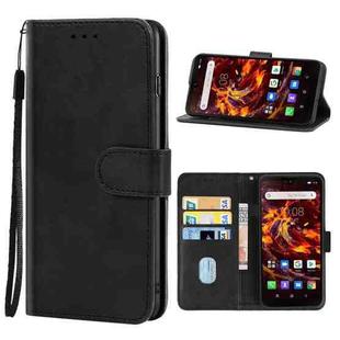 Leather Phone Case For Blackview BV6900(Black)