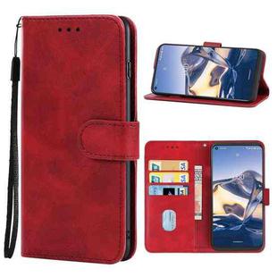 Leather Phone Case For Nokia 8 V 5G UW(Red)