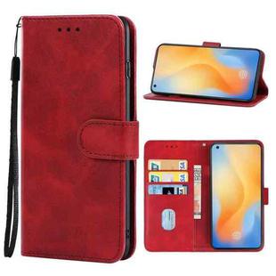 For vivo X50 5G Leather Phone Case(Red)