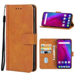 Leather Phone Case For Ulefone Power 6(Brown)