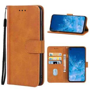 Leather Phone Case For Motorola P40(Brown)