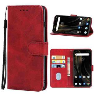 Leather Phone Case For UMIDIGI Power 3(Red)