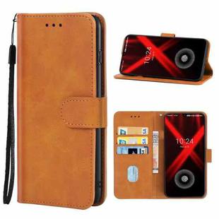 Leather Phone Case For UMIDIGI X(Brown)