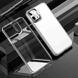 Metal Lens Cover Holder Phone Case For iPhone 11 Pro(White)