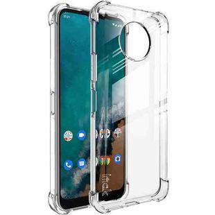 For Nokia G50 imak All-inclusive Shockproof Airbag TPU Phone Case with Screen Protector(Transparent)
