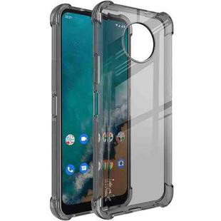 For Nokia G50 imak All-inclusive Shockproof Airbag TPU Phone Case with Screen Protector(Transparent Black)