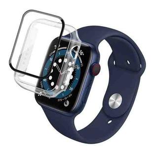 IMAK Shockproof PC Protective Case with Tempered Glass Film For Apple Watch Series 6 & SE & 5 & 4 44mm(Transparent)