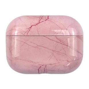For AirPods Pro 3 Marble Water Sticker Wireless Earphone Protective Case(Pink)
