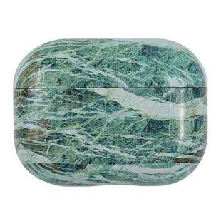 For AirPods Pro 3 Marble Water Sticker Wireless Earphone Protective Case(Green)