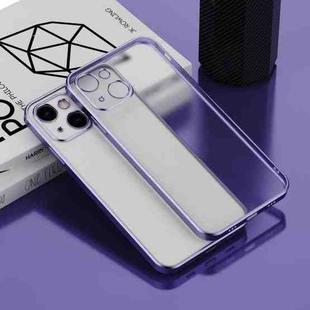 For iPhone 13 Electroplated Frosted Phone Case(Purple)
