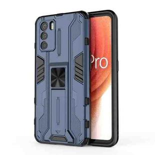 For OPPO K9 Pro Supersonic PC + TPU Shock-proof Phone Case with Holder(Blue)