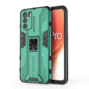 For OPPO K9 Pro Supersonic PC + TPU Shock-proof Phone Case with Holder(Green)