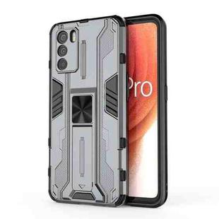 For OPPO K9 Pro Supersonic PC + TPU Shock-proof Phone Case with Holder(Grey)