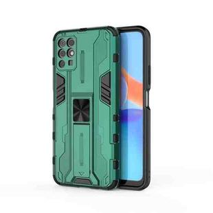 For Honor Play 5T Youth Supersonic PC + TPU Shock-proof Phone Case with Holder(Green)