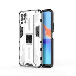 For Honor Play 5T Youth Supersonic PC + TPU Shock-proof Phone Case with Holder(White)