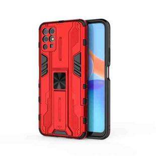 For Honor Play 5T Youth Supersonic PC + TPU Shock-proof Phone Case with Holder(Red)